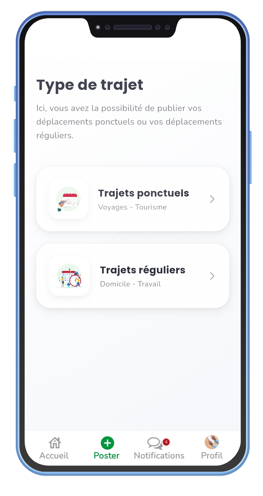 Type de trajet