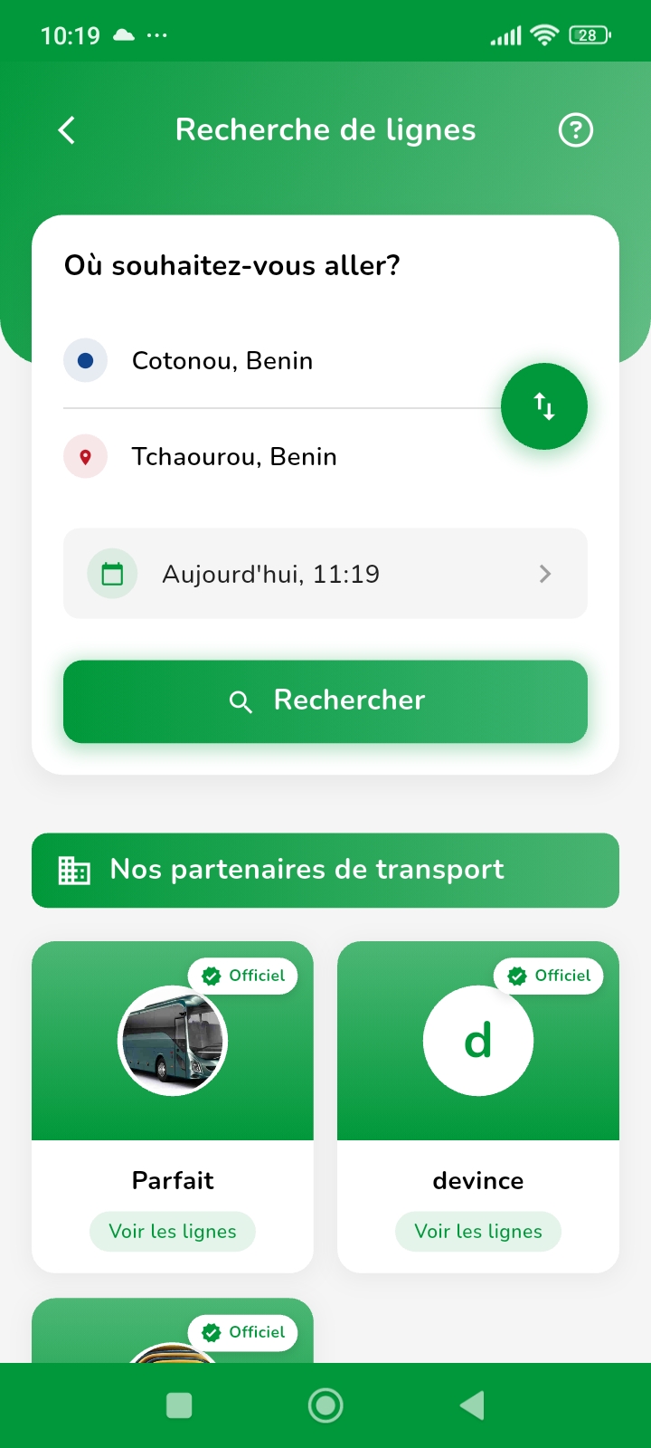Recherche de lignes
