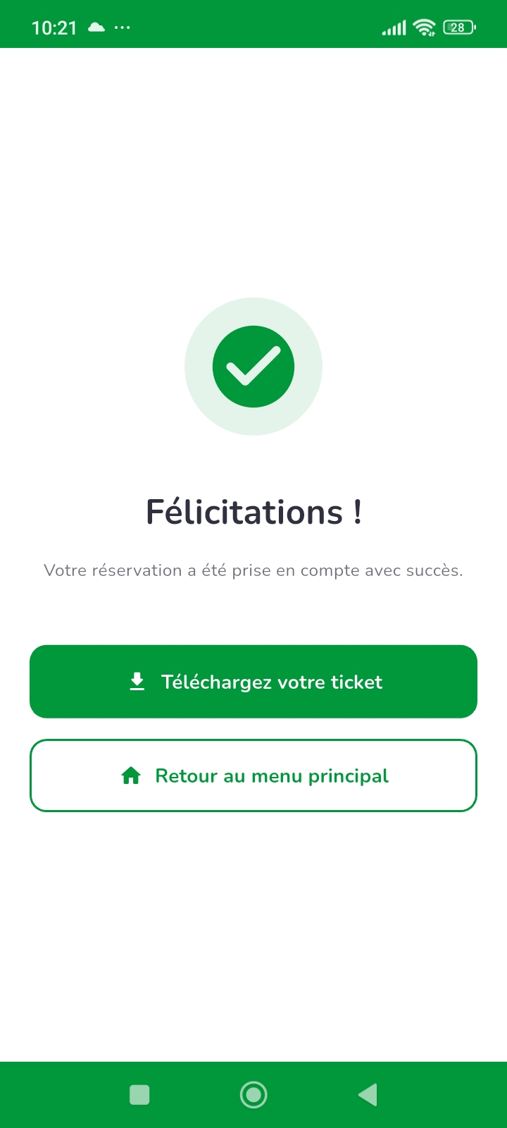 Télécharger en un clic votre Ticket